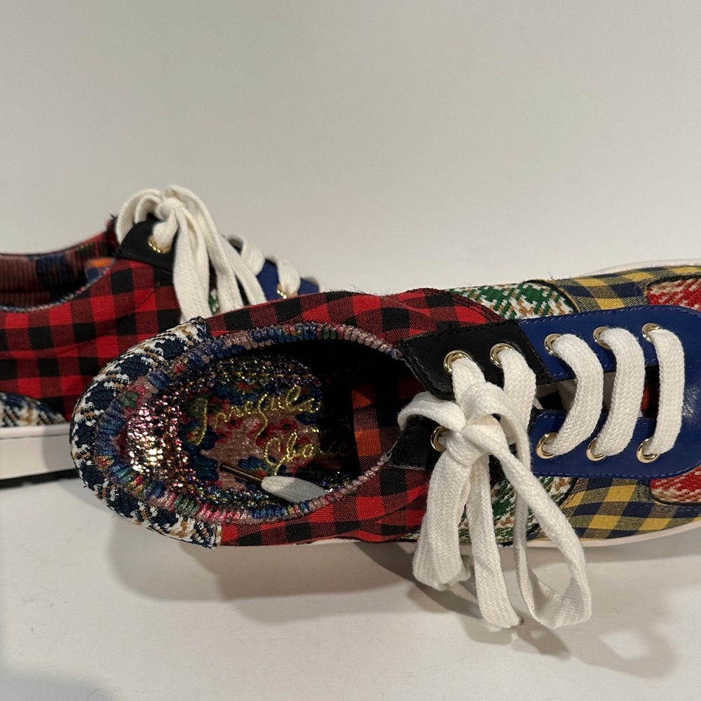 Irregular Choice Plaid Tennis Shoes - Picture 6 of 6